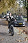 Amsterdam 5 november 2021
Holly Brood op haar electrische fiets in Amsterdam zuid