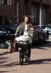 Amsterdam 22 september 2021
Quinty Trustfull op haar electrische van Moof fiets.