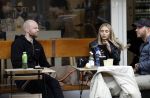 Amsterdam 29 oktober 2022
Davy Klaassen met zijn hond op terras.