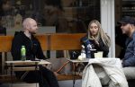 Amsterdam 29 oktober 2022
Davy Klaassen met zijn hond op terras.