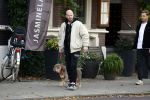 Amsterdam 29 oktober 2022
Davy Klaassen met zijn hond op terras.