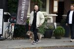 Amsterdam 29 oktober 2022
Davy Klaassen met zijn hond op terras.