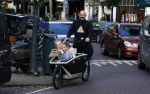 Amsterdam 26 oktober 2022
Jeroen v d Bergh met zijn kindeen in de bakfiets
