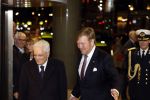Amsterdam 10 november 2022
De president van Italie Sergio Mattarella ontvangt Koning Willem Alexander en koningin Maxima bij concertgebouw.