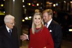 Amsterdam 10 november 2022
De president van Italie Sergio Mattarella ontvangt Koning Willem Alexander en koningin Maxima bij concertgebouw.
