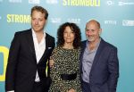 Amsterdam 31 oktober 2022
Premiere Stromboli in Tuschinski.
Mark v Eeuwen  Paula v d Oest en Alain de Levita