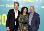 Amsterdam 31 oktober 2022
Premiere Stromboli in Tuschinski.
Mark v Eeuwen  Paula v d Oest en Alain de Levita
