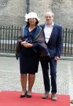 Den Haag 19 september 2023
Prinsjesdag 2023 . Aankomst van de ministers met partners en Staatsecretarissen met partners op het binnenhof. Conny Helder met man