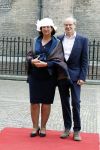Den Haag 19 september 2023
Prinsjesdag 2023 . Aankomst van de ministers met partners en Staatsecretarissen met partners op het binnenhof. Conny Helder met man