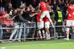 Eindhoven, 3 Oktober 2023
Championsleague PSV-Sevilla, eindstand 2-2
Jordan Teze scoort 2-2  met Armel Bella-Kotchap Noa Lang Luuk de Jong Sergino Dest en Jerdy Schouten