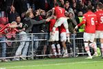 Eindhoven, 3 Oktober 2023
Championsleague PSV-Sevilla, eindstand 2-2
Jordan Teze scoort 2-2  met Armel Bella-Kotchap Noa Lang Luuk de Jong Sergino Dest en Jerdy Schouten
