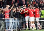 Eindhoven, 3 Oktober 2023
Championsleague PSV-Sevilla, eindstand 2-2
Jordan Teze scoort 2-2  met Armel Bella-Kotchap Noa Lang Luuk de Jong Sergino Dest en Jerdy Schouten