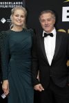 Utrecht 29 september 2023
Uitreiking gouden kalveren in de schouwburg van Utrecht. Jurgen Smit en Marit v Bohemen en haar dochter