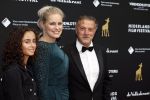 Utrecht 29 september 2023
Uitreiking gouden kalveren in de schouwburg van Utrecht. Jurgen Smit en Marit v Bohemen en haar dochter