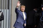 Amsterdam 5 oktober 2023
Koning Willem Alexander arriveert bij koninklijk paleis op de dam en staat de pers te woord ivm lidsmaatschap Prins Bernhard aan partij van Adolf Hitler
