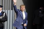 Amsterdam 5 oktober 2023
Koning Willem Alexander arriveert bij koninklijk paleis op de dam en staat de pers te woord ivm lidsmaatschap Prins Bernhard aan partij van Adolf Hitler