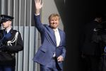 Amsterdam 5 oktober 2023
Koning Willem Alexander arriveert bij koninklijk paleis op de dam en staat de pers te woord ivm lidsmaatschap Prins Bernhard aan partij van Adolf Hitler