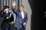 Amsterdam 5 oktober 2023
Koning Willem Alexander arriveert bij koninklijk paleis op de dam en staat de pers te woord ivm lidsmaatschap Prins Bernhard aan partij van Adolf Hitler