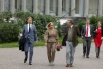 Soestdijk 11 oktober 2023
 Prinses Margarita de Bourbon de Parme poseert voorafgaand aan de opening van de tentoonstelling De vrouwen van Soestdijk op Paleis Soestdijk. In de tentoonstelling staan de vrouwen die het paleis gevormd hebben en er verbleven centraal, onder wie koningin Juliana, koningin-regentes Emma van Waldeck-Pyrmont . Prinses Margarita en Cees Wijburg
