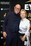 Utrecht 29 september 2023
Uitreiking gouden kalveren in de schouwburg van Utrecht. Renee Soutendijk met man Thed Lensen
