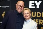 Utrecht 29 september 2023
Uitreiking gouden kalveren in de schouwburg van Utrecht. Renee Soutendijk met man Thed Lensen