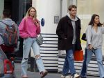 Amsterdam 5 oktober 2023
Robbert Rodenburg Romee Strijd en Monica Geuze op straat in Amsterdam zuid.