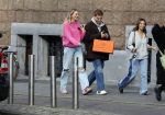 Amsterdam 5 oktober 2023
Robbert Rodenburg Romee Strijd en Monica Geuze op straat in Amsterdam zuid.