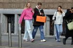 Amsterdam 5 oktober 2023
Robbert Rodenburg Romee Strijd en Monica Geuze op straat in Amsterdam zuid.