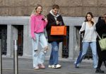 Amsterdam 5 oktober 2023
Robbert Rodenburg Romee Strijd en Monica Geuze op straat in Amsterdam zuid.