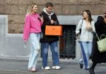 Amsterdam 5 oktober 2023
Robbert Rodenburg Romee Strijd en Monica Geuze op straat in Amsterdam zuid.