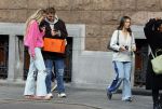 Amsterdam 5 oktober 2023
Robbert Rodenburg Romee Strijd en Monica Geuze op straat in Amsterdam zuid.