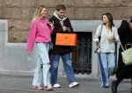 Amsterdam 5 oktober 2023
Robbert Rodenburg Romee Strijd en Monica Geuze op straat in Amsterdam zuid.