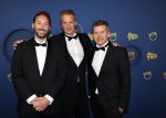 Amsterdam 17 oktober 2024
Het televizierring gala 2024  in carre . Winnaar dwars door de lage landen met Arnout Hauben Philippe Niclaes en Ruben Callens