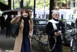 Amsterdam 10 oktober 2024
Astrid Colle ( ex Martin Brozius) en Willeke Schoonewille ( ex Peter Jan Rens) op de Cornelis schuytstraat.