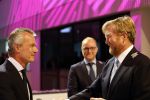 Amsterdam 10 oktober 2024
Koning Willem Alexander opent het HQ van DPG Media / Mediavaert . Aanwezig namend de GPD Christian v Thillo ( Executive Chairman van DPG Media ) en Erik Roddenhof (CEO DPG Media ).