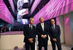 Amsterdam 10 oktober 2024
Koning Willem Alexander opent het HQ van DPG Media / Mediavaert . Aanwezig namend de GPD Christian v Thillo ( Executive Chairman van DPG Media ) en Erik Roddenhof (CEO DPG Media ).