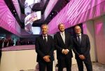 Amsterdam 10 oktober 2024
Koning Willem Alexander opent het HQ van DPG Media / Mediavaert . Aanwezig namend de GPD Christian v Thillo ( Executive Chairman van DPG Media ) en Erik Roddenhof (CEO DPG Media ).