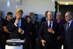 Amsterdam 10 oktober 2024
Koning Willem Alexander opent het HQ van DPG Media / Mediavaert . Aanwezig namend de GPD Christian v Thillo ( Executive Chairman van DPG Media ) en Erik Roddenhof (CEO DPG Media ).