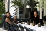 Amsterdam 8 augustus 2024
Famke Louise en Denzel Slager lunchen in Amsterdam zuid . Ze rijden in een electrische Porsche Tacan
