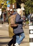 Amsterdam 4 oktober 2024
Frits Spits met zijn nieuwe vriendin in Amsterdam zuid.