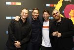 Schiphol 31 september 2024
Winterpresentatie RTL / Videoland in een tent achter Hotel v d Valk bij Schiphol . 
Giel de Winter Rico Verhoeven Thomas v d Vlugt en Stefan Jurriens