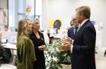 Amsterdam 10 oktober 2024
Koning Willem Alexander opent het HQ van DPG Media / Mediavaert . Aanwezig namend de GPD Christian v Thillo ( Executive Chairman van DPG Media ) en Erik Roddenhof (CEO DPG Media ). Helene v Santen Joyce Nieuwenhuijs en Koning Willem Alexander