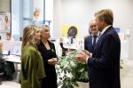 Amsterdam 10 oktober 2024
Koning Willem Alexander opent het HQ van DPG Media / Mediavaert . Aanwezig namend de GPD Christian v Thillo ( Executive Chairman van DPG Media ) en Erik Roddenhof (CEO DPG Media ). Helene v Santen Joyce Nieuwenhuijs en Koning Willem Alexander