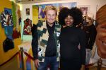 Hoorn 18 maart 2022
Openning expositie Henny Huisman in het museum van de 20e eeuw in Hoorn . Henny met zijn zwangere kleindochter Emma