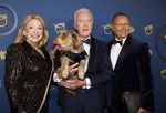 Amsterdam 17 oktober 2024
Het televizierring gala 2024  in carre . Andre v Duin won een Oeuvre ring . Hij kwam samen met vriend Fernando en Janny v d Heijden en haar hondje Nhaan
