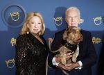 Amsterdam 17 oktober 2024
Het televizierring gala 2024  in carre . Andre v Duin won een Oeuvre ring . Hij kwam samen met vriend Fernando en Janny v d Heijden en haar hondje Nhaan