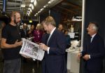 Amsterdam 10 oktober 2024
Koning Willem Alexander opent het HQ van DPG Media / Mediavaert . Aanwezig namend de GPD Christian v Thillo ( Executive Chairman van DPG Media ) en Erik Roddenhof (CEO DPG Media ).