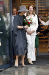 Amsterdam 1 oktober 2024
Koningin Maxima arriveert in haar Audi A8 bij de nationale Ballet acadamy ..De koningin opent het nieuwe gebouw van de internationale opleiding op het gebied van klassieke academische dans