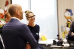 Amsterdam 10 oktober 2024
Koning Willem Alexander opent het HQ van DPG Media / Mediavaert . Aanwezig namend de GPD Christian v Thillo ( Executive Chairman van DPG Media ) en Erik Roddenhof (CEO DPG Media ). Martha Riemsma