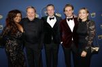 Amsterdam 17 oktober 2024
Het televizierring gala 2024  in carre . Oos Kesbeke met vrouw zoons en schoondochter